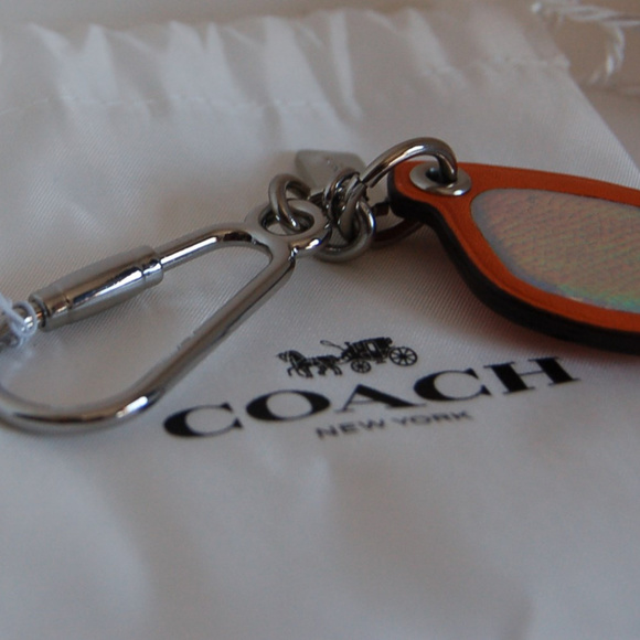 NWT COACH ORANGE POP ART SUNGLASSES KEYCHA… - Picture 5 of 7